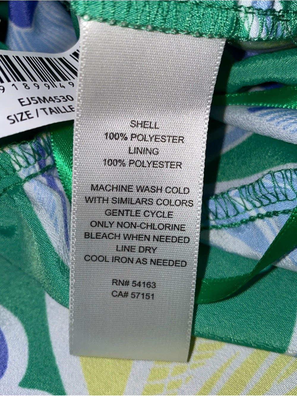 Eliza J Halter Tiered Midi Dress Green Blue Floral Print Size 8 NWT MSRP $158 - Picture 10 of 10
